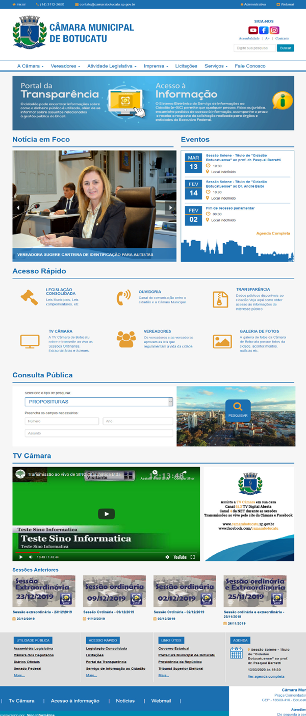 Visualize fotos Tipo: Tipo de Galeria / Descrição: Layouts - SINO INFORMÁTICA