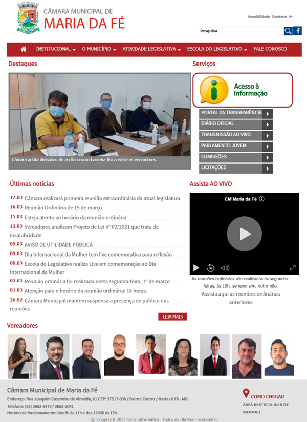 Visualize fotos Tipo: Tipo de Galeria / Descrição: Layouts - SINO INFORMÁTICA