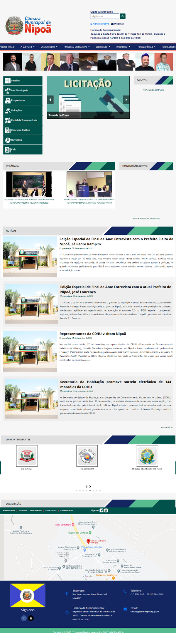 Visualize fotos Tipo: Tipo de Galeria / Descrição: Layouts - SINO INFORMÁTICA