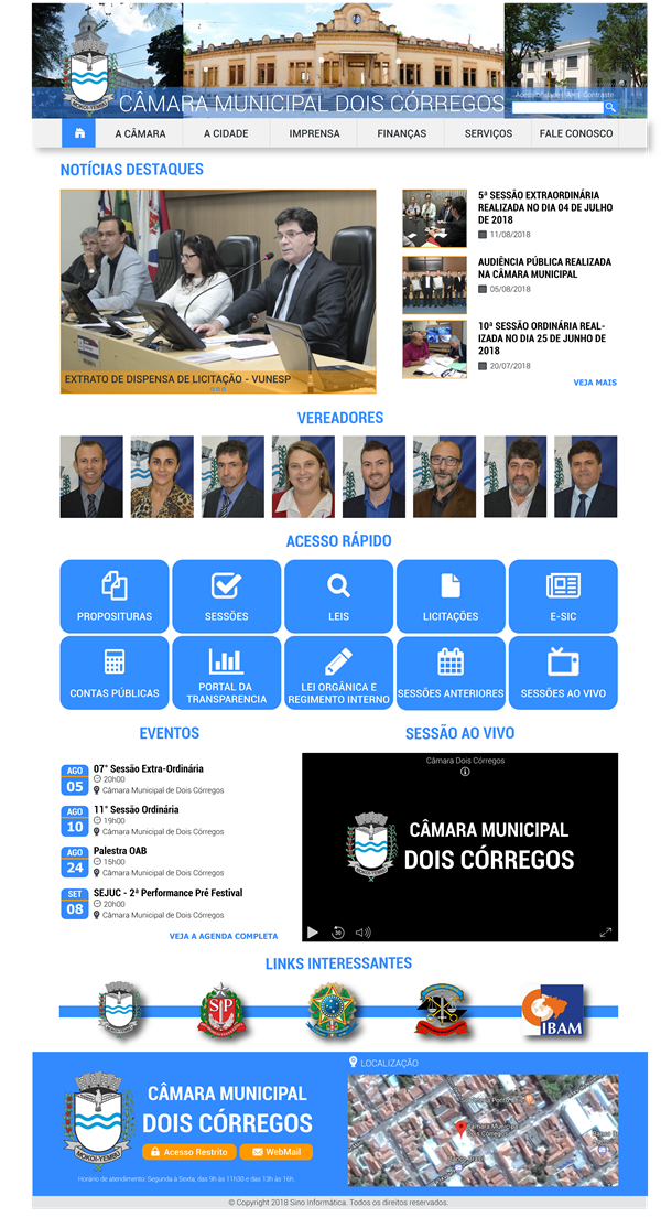 Visualize fotos Tipo: Tipo de Galeria / Descrição: Layouts - SINO INFORMÁTICA