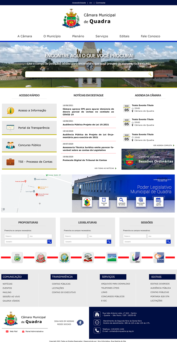 Visualize fotos Tipo: Tipo de Galeria / Descrição: Layouts - SINO INFORMÁTICA